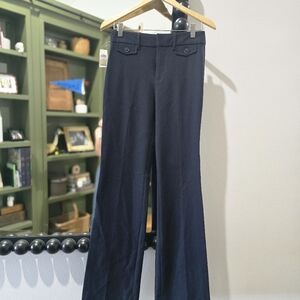 NWT GAP High Rise Baby Boot Cut Pant Size 4 Long In Navy
